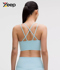 เสื้อชั้นในกีฬาโยคะคุณภาพสูงสำหรับผู้หญิง XEEP รุ่น XC-SB-109 แบบเรียบง่าย ระบายอากาศได้ดี สายปรับได้ แผ่นรองถอดออกได้ รองรับได้ดี - Product Image 2