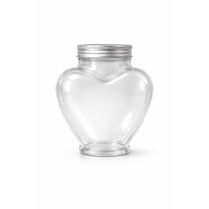 Botella de Plástico PET de 500 ml con Forma de Corazón y Tapa de Rosca de Aluminio, Envase para Bebidas OEM de Vietnam para Té con Leche, Jugo, Café - Product Image 1