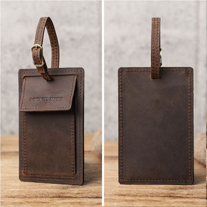 Etiqueta de Cuero para Equipaje con Protección de Privacidad, Etiquetas de Viaje para Maletas, Etiquetas para Mochilas, Etiquetas para Maletas de Viaje - Product Image 3