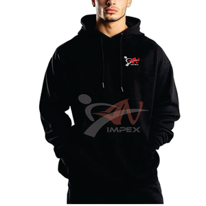 เสื้อฮู้ดดี้ผู้ชายผ้าฝ้าย 100% แบบสวมหัว ทรงหลวม ไหล่ตก  รับสกรีนโลโก้ เสื้อฮู้ดดี้โอเวอร์ไซส์สำหรับผู้ชาย ส่งออก - Product Image 2