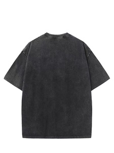 เสื้อยืดโอเวอร์ไซส์ หนัก 240 GSM ผ้าฝ้าย 100% ซักกรด ทรงหลวม คอกลม แบบเรียบง่าย สวมใส่สบาย ผ้าซักนุ่ม ทรงหลวม - Product Image 3