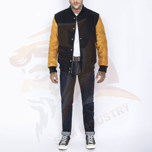 Chaquetas Varsity de Béisbol para Hombre con Servicio OEM ODM, Cuello Alto, Calidad Premium, Disponibles en Diferentes Colores - Product Image 4