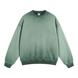 เสื้อสเวตเชิ้ตคอกลมทรงโอเวอร์ไซส์แบบยูนิเซ็กซ์  ถักนิตติ้ง สีพื้น สวมใส่สบายๆ สำหรับฤดูใบไม้ร่วง ทรงปกติ สีน้ำเงิน - Product Image 6