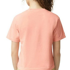 Camiseta Boxy Personalizada para Mujer, Cuello Redondo, Algodón, Oversize, Impresión de Logotipo de Alta Calidad, Transpirable - Product Image 5