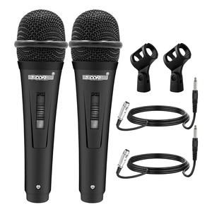 Micrófono XLR de 5 Núcleos, 2 Piezas, Micrófono Dinámico para Karaoke, Micrófonos de Estudio para Cantar, Micrófono de Mano - Product Image 1