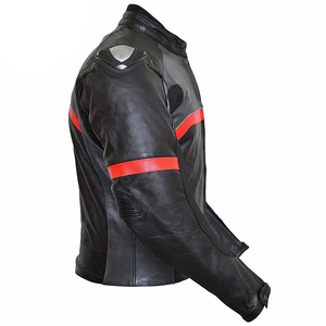 Professional Breathable Plus Size Motorcycle <b>Racing</b> <b>Jacket</b> Leather Biker Gear with Protective Padding for Road and Track - Product Image 2
