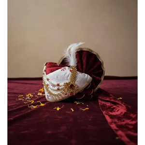 Élégant pagdi multicolore Kundan Polki pour marié, bijoux de mode Safa Kilangi pour homme, turban Safa Kilangi pour mariage - Product Image 2