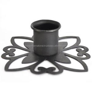 Bougeoir votif en fer avec revêtement en poudre noire fini pour l'éclairage de la décoration de la maison et d'autres bocaux de bougeoirs - Product Image 3