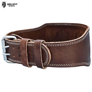 Cinturón de Levantamiento de Pesas Deportivo Melsfit de Alta Calidad, Ajustable, de Cuero Resistente, Personalizable, Antideslizante, Protección Profesional para - Product Image 2