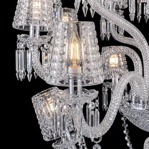 Imported Crystal Chandelier 24 <b>Light</b> Luxury Crystal <b>Ceiling</b> Fixture <b>for</b> Living Room Dining Hall Hotel Wedding Decor Premium Lamp - Product Image 4