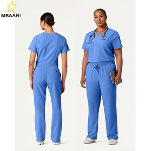 Women's V-Neck 1-Pocket <b>Scrub</b> <b>Top</b> – Soft UltraLAST Fabric, Stretch, Wrinkle & Fade Resistant Medical <b>Scrub</b> <b>Top</b> - Product Image 2