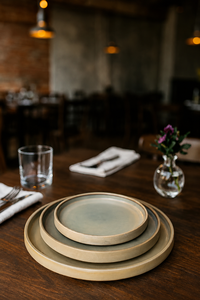 Premium Minimalist Matte <b>Ceramic</b> Dinner <b>Plate</b> Set – Modern Round Stoneware <b>Plates</b> for Dining, Serving & Home Tableware - Product Image 3