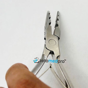 Curved 3 Hole Stainless Steel Pliers for Hair Extensions Clip-in Single Weft Custom <b>Engraved</b> Logo Hair Extension <b>Tools</b> - Product Image 3