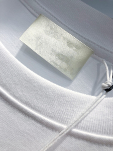 T-shirt Homme Oversize à Épaules Tombantes avec Poches, en Coton Uni, Tissu Haute Densité, Coupe Ample d'Été, Logo Brodé Personnalisé - Product Image 6