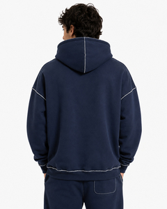 Sweat à capuche personnalisé pour homme, imprimé, manches longues, style streetwear, vêtement d'hiver, en molleton de coton French Terry 450 GSM - Product Image 2