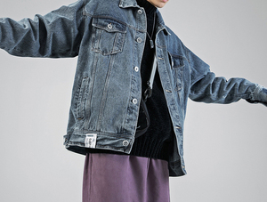 Suppliers jean Cotton Fabric <b>Jackets</b> OEM Custom Manufacturer Pigment Washing <b>Mens</b> Jean <b>Denim</b> <b>Jacket</b> Cotton Fabric - Product Image 2