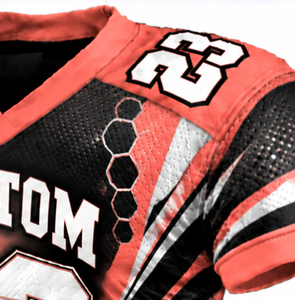 Camiseta de Fútbol Americano Sublimada Personalizada para Hombre, Ligera, Transpirable, de Malla, Uniforme Deportivo de Entrenamiento, con Número de Equipo Impreso - Product Image 4