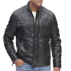 Novedades, Chaqueta Gris con Logotipo Personalizado para Hombre, Chaquetas de Cuero Vintage para Hombre, Chaqueta Highstreet, Chaqueta de Invierno de Alta Calidad - Product Image 5