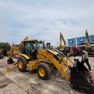 รถตักล้อยาง CAT 420F รุ่นปี 2020 น้ำหนักบรรทุก 9 ตัน พร้อมบุ้งกี๋และแขนขุด สีเหลือง มือสอง - Product Image 2