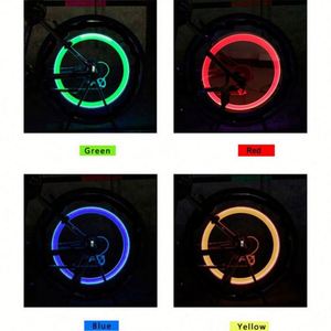 Luz LED Impermeable para Tapas de Ruedas YS818, 7 Colores Intermitentes, Lámpara de Vástago de Neumático, Luces de Neón para Coche, Bicicleta, Motocicleta - Product Image 4