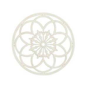 Décoration murale verticale élégante en fer forgé blanc, artisanale, pour salon, couleur personnalisable - Product Image 1