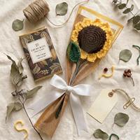 Bouquet de tournesols au crochet fait main pour cadeaux, mariages et décoration intérieure, occasions spéciales, par des expéditeurs indiens