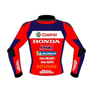 Luca Marini Zonda 2026 MotoCP Cowhide/Kangaroo Leather Track Riding/Racing Made To Measure Hump <b>Mens</b> <b>Biker</b> <b>Jacket</b>/Chaquetta CE - Product Image 2