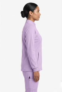 Blouse médicale à manches longues pour femme – Col montant – Haut de blouse d'infirmière – Blouse médicale personnalisée pour femme - Product Image 4