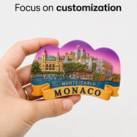 Imán de Resina 3D Personalizado para Refrigerador, Recuerdo Turístico de País, Ciudad o Monumento, Regalo Promocional de Viaje