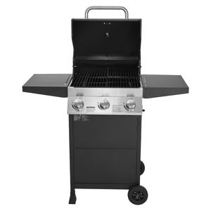 Parrilla de Gas Propano con 3 Quemadores, Área de Asado de 338 Pulgadas Cuadradas, Parrilla de Acero al Carbono Esmaltado, 36,000 BTU para Exteriores, Barbacoa de 36,000 BTU - Product Image 1