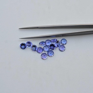 Piedras preciosas sueltas sin calentar de corte redondo facetado de tanzanita azul Natural de 5mm de Alibaba Fabricante Mayorista nueva llegada de moda - Product Image 3