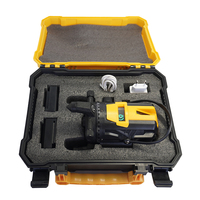 Niveau laser croisé à faisceau vert de qualité industrielle, 2 lignes, auto-nivelant, précision 1 mm, batterie lithium 5200 mAh, support inclus