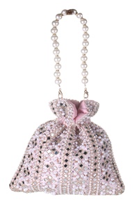 Sac Potli fait main avec miroir et perles pour femme, pochette à cordon pour mariage et fête, vente en gros Inde - Product Image 2