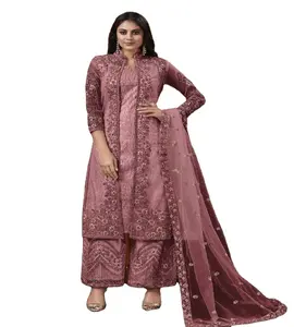 Toptan hint tasarımcı elbise kadınlar için son pamuk etnik giyim Anarkali şalvar elbise