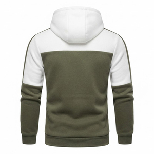 Ensemble de survêtement décontracté pour homme, vert, avec blocs de couleur, à capuche, sweat-shirt et pantalon de jogging à cordon, nouvelle collection automne, haute qualité, personnalisable - Product Image 4