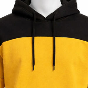 Custom Men's Color Block <b>Pullover</b> Hoodie Drop Shoulder Sweatshirt Heavyweight Fleece Hoodie With Pocket Two-Tone Casual <b>Jumper</b> - Product Image 3