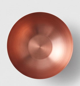 Cuenco minimalista de cobre con tres patas, de metal pulido, apto para lavavajillas, para uso en cocina y vajilla. - Product Image 5