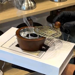 Factory Direct Wooden Bakhoor Charcoal Burner Luxury Hotel & Spa Middle Eastern Censer Wholesale - Product Image 2