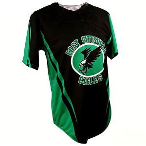 Maillot de baseball personnalisé à transfert thermique 100 % polyester, respirant, anti-humidité, protection UV, fabricant de vêtements de sport OEM - Product Image 6