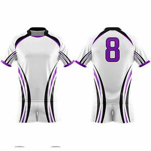 Custom logo Men Rugby Uniforms OEM Service Training Wear Rugby Uniform New Design Rugby Uniform Low Price Rugby Uniforms - Product Image 1