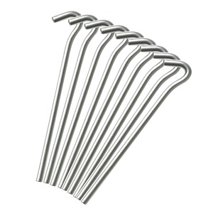 Piquets de tente en métal de qualité supérieure, de qualité industrielle, robustes, galvanisés, antirouille, pour toutes les saisons, pour l'extérieur - Product Image 6