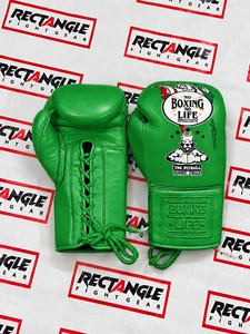 No Boxing No Life Guantes de Boxeo Ligeros de Cuero con Agarre para Entrenamiento y Sparring, con Cordones, Dedos Completos, Transpirables y Antideslizantes - Product Image 3