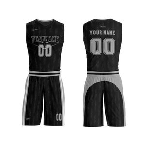 Custom Sublimated Basketball Uniform Set Teamname 00 V-Neck Sleeveless Breathable Mesh Jersey and <b>Shorts</b> for Adults - Product Image 6