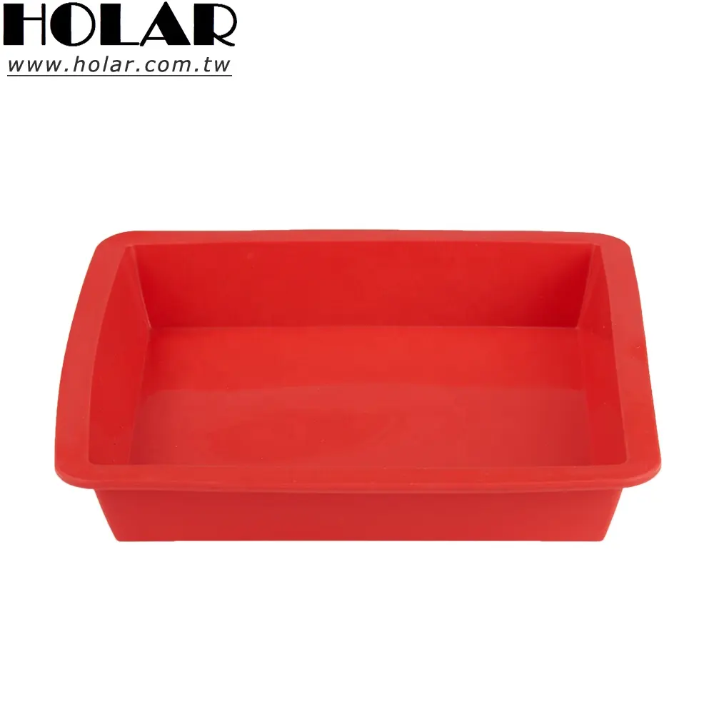 [Holar] Taiwan Gemaakt Non-stick Siliconen Vierkante Cake Pan Voor Brownie Brood Pie