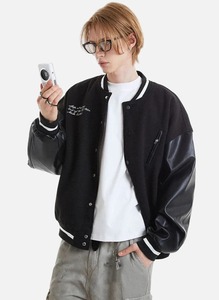 New Finished Men Casual Winter Unisex Button College Varsity Jacket Wool Windproof Waterproof Breathable Quick Dry OEM Service - Product Image 5