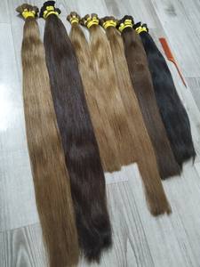 Extensiones de cabello alineado con cutícula Virgen sin procesar 100% de cabello a granel - Product Image 5