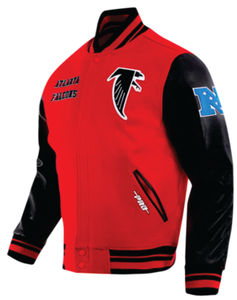 Vestes universitaires réversibles en laine chauffante brodées et personnalisées avec logo frontal sur les manches et le corps, par BLACK LAND INDUSTRIES - Product Image 3