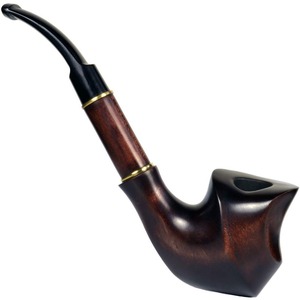 Pipa de Fumar de Madera Hecha a Mano, Pipa de Fumar Rústica de Madera Premium, Pipa de Tabaco Natural, Diseño Vintage para Club o Cafetería - Product Image 1