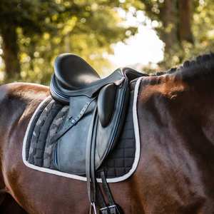 Sous-cuissardes respirantes les plus vendues en gros avec fourrure et poche pour l'équitation sportive, emballage personnalisé, usage équestre régulier - Product Image 2