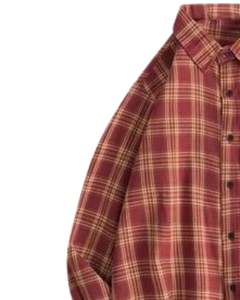 Camisa casual a cuadros blanca y negra para hombre, de algodón y poliéster, manga larga, con botones, para venta al por mayor, OEM, exportación y ofertas de suministro. - Product Image 3